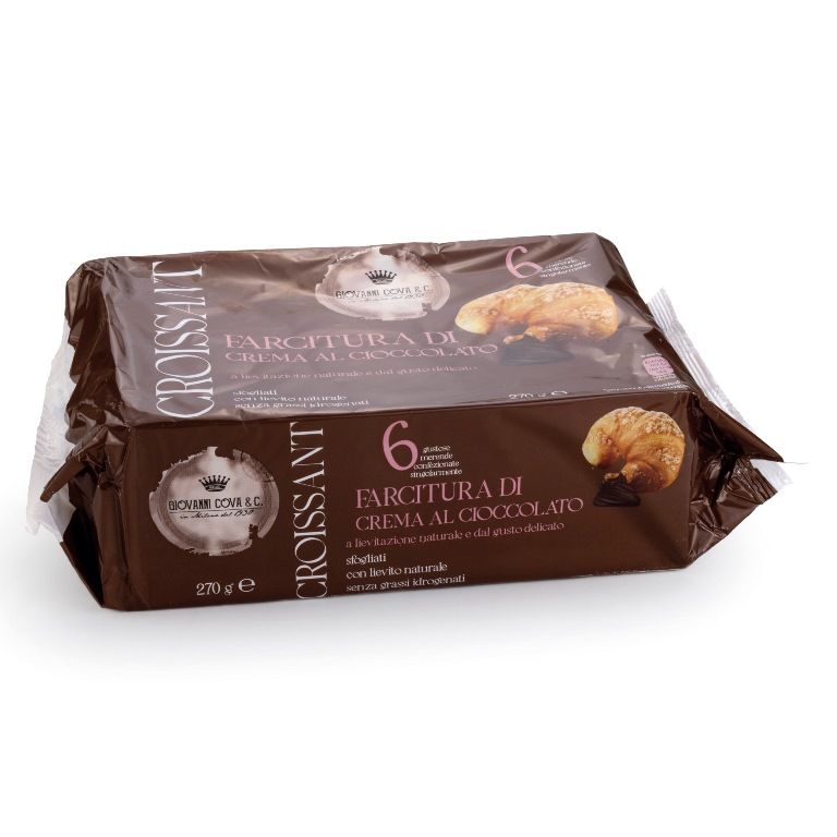 N. 6 Croissant al Cioccolato in Multipack - Gr. 270 — Giovanni Cova & C.