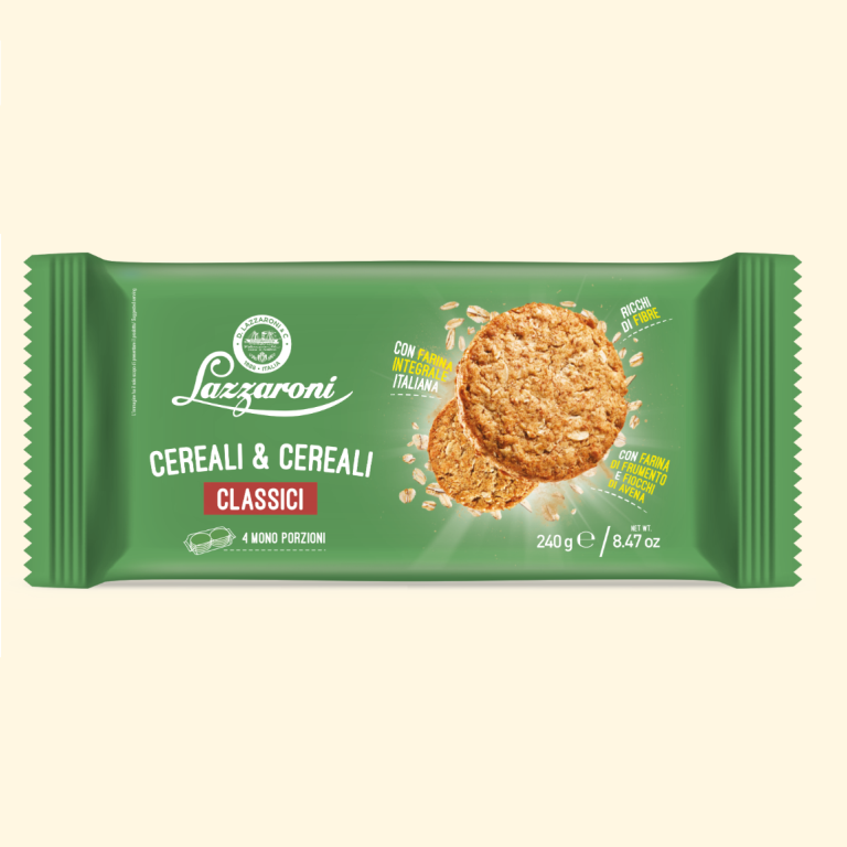 Biscotti Cereali & Cereali Classici - 4 Monoporzioni - Gr. 240
