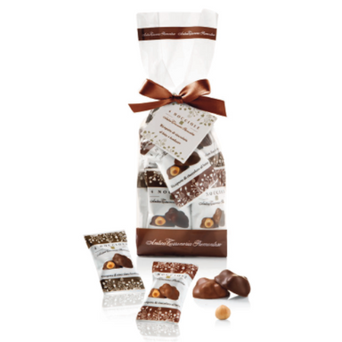 Antica Torroneria Piemontese 4 Nocciole Ricoperte di Cioccolato al Latte e Fondente - Gr. 150  - Dolcar S.A.S.