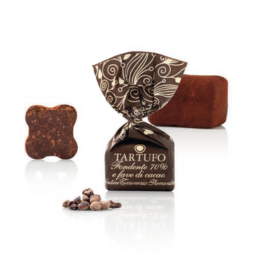 Antica Torroneria Piemontese Tartufini Dolci Fondenti 70% e Fave di Cacao - gr 500  - Dolcar S.A.S.