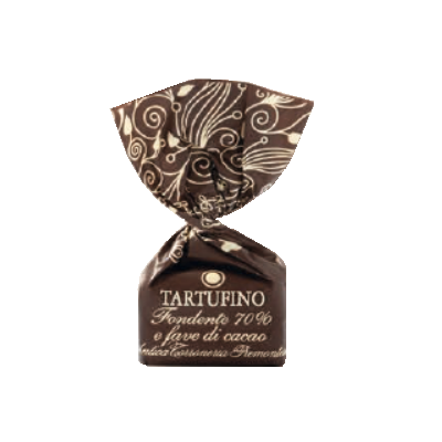 Antica Torroneria Piemontese Tartufini Dolci Fondenti 70% e Fave di Cacao - gr 500  - Dolcar S.A.S.