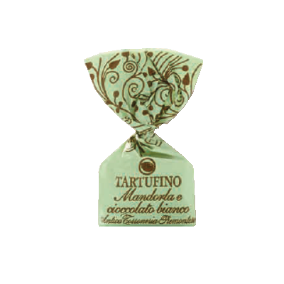 Antica Torroneria Piemontese Tartufini Dolci Mandorle e Cioccolato Bianco - Kg. 1  - Dolcar S.A.S.