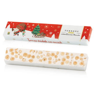 Antica Torroneria Piemontese Astuccio d Natale Torrone Friabile con Nocciole - Gr. 100  - Dolcar S.A.S.