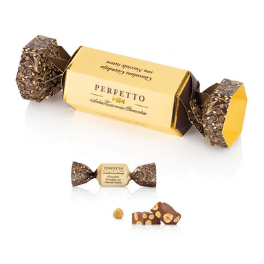 Antica Torroneria Piemontese Perfetto Cioccolato Gianduja con Nocciole - Gr. 100  - Dolcar S.A.S.