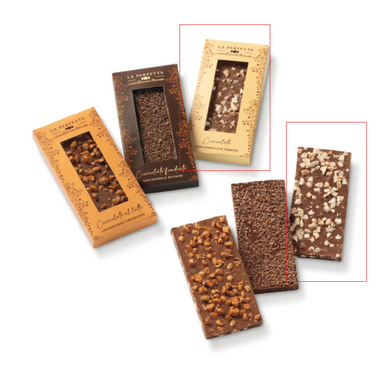 Antica Torroneria Piemontese Tavoletta di Cioccolato "La Perfetta" con Granella di Torrone - Gr. 85  - Dolcar S.A.S.