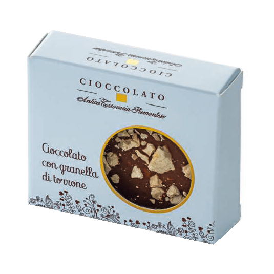 Tavoletta di Cioccolato con Granella di Torrone - Gr. 40