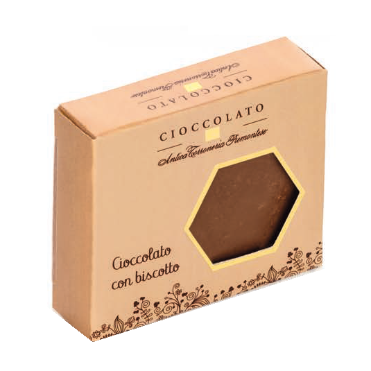 Tavoletta di Cioccolato con Biscotto - Gr. 40