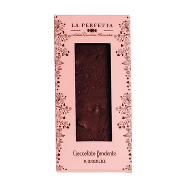 Antica Torroneria Piemontese Tavoletta di Cioccolato Fondente e Arancia “La Perfetta” - Gr. 85  - Dolcar S.A.S.