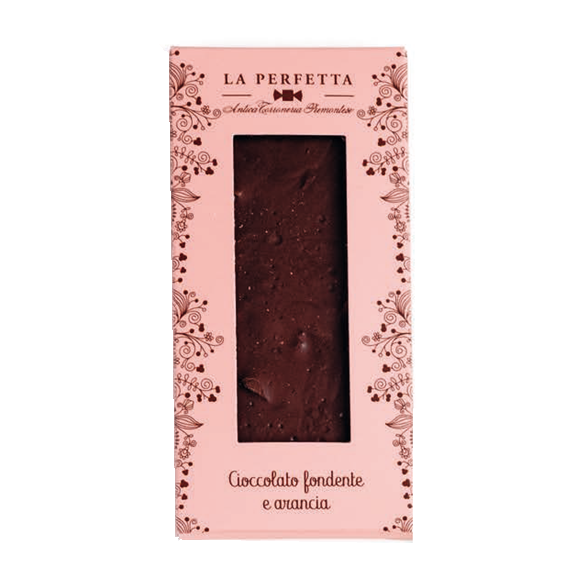 Tavoletta di Cioccolato Fondente e Arancia “La Perfetta” - Gr. 85