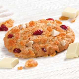 Luxury Cookie - Fiocchi di Mais, Mirtilli e Cioccolato Bianco - Gr. 200