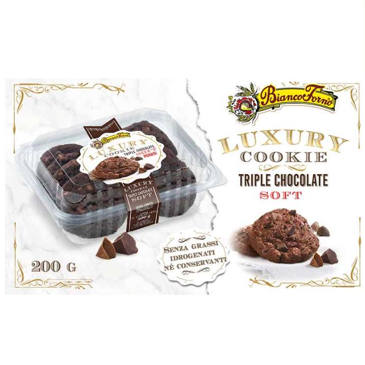 Luxury Cookie - Triplo Cioccolato - Gr. 200
