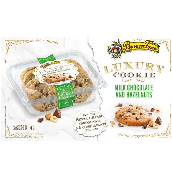Luxury Cookie - Cioccolato al Latte e Nocciole - Gr. 200