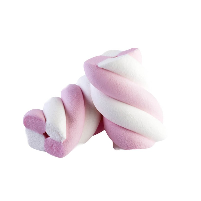 Marshmallow - Treccia - Bianco/Rosa - Kg. 1