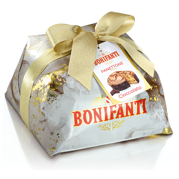 Panettone Glassato con Pezzi di Cioccolato - Kg. 1