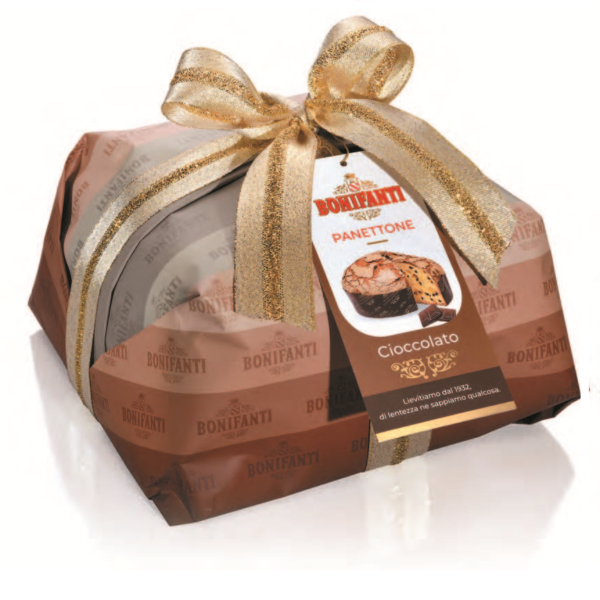 Panettone Glassato con Pezzi di Cioccolato - Kg. 1