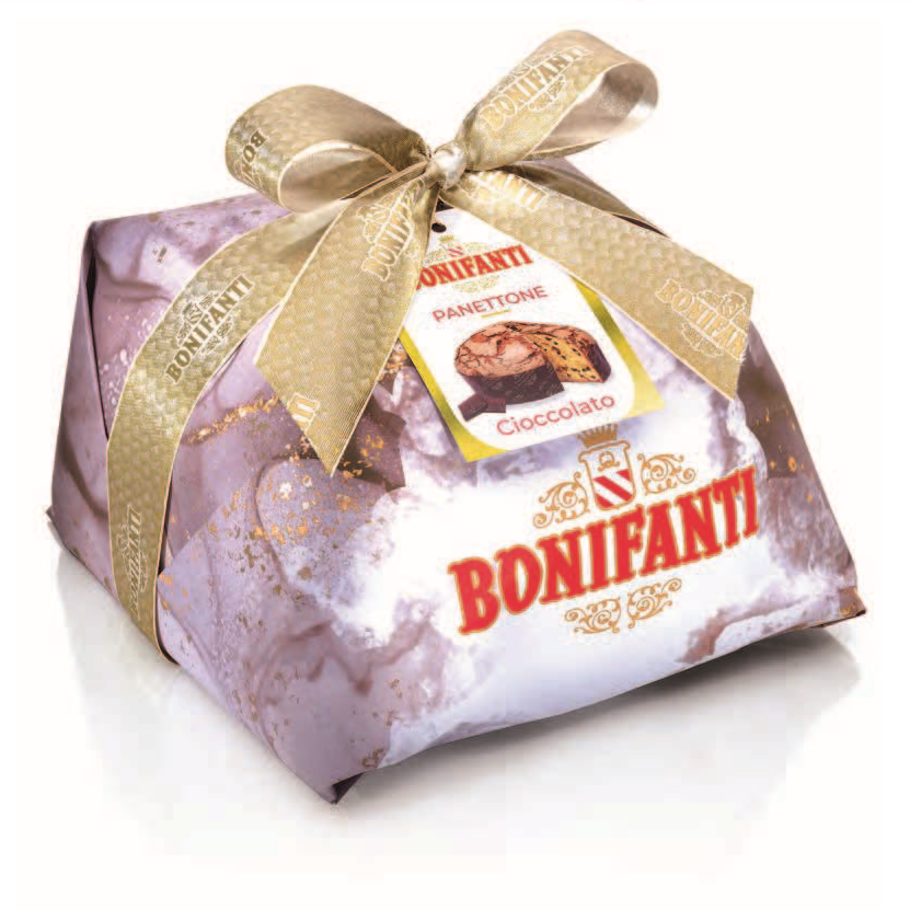 Bonifanti Panettone Glassato con Pezzi di Cioccolato - Kg. 1  - Dolcar S.A.S.