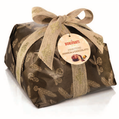 Bonifanti Panettone Arancia e Cioccolato - Incarto Retrò - Gr. 750  - Dolcar S.A.S.