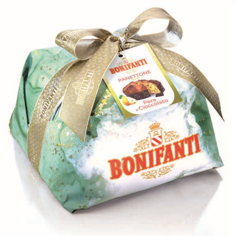 Bonifanti Panettone Pera e Cioccolato - Kg. 1  - Dolcar S.A.S.