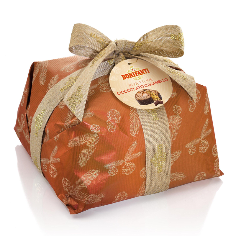 Panettone Cioccolato e Caramello - Kraft Retrò - Gr. 750