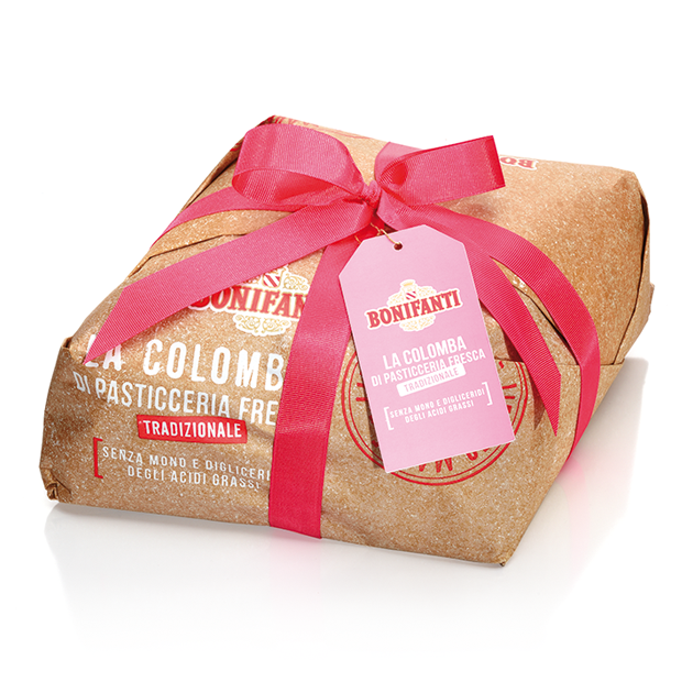 Bonifanti Colomba Tradizionale di Pasticceria Fresca - Gr. 1.000  - Dolcar S.A.S.