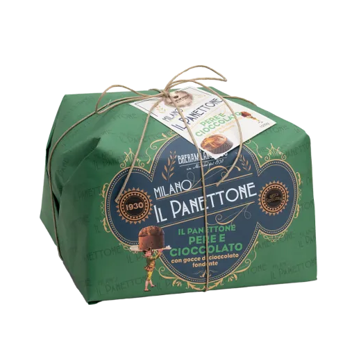 BreraMilano Panettone Pere e Cioccolato - Kg. 1  - Dolcar S.A.S.