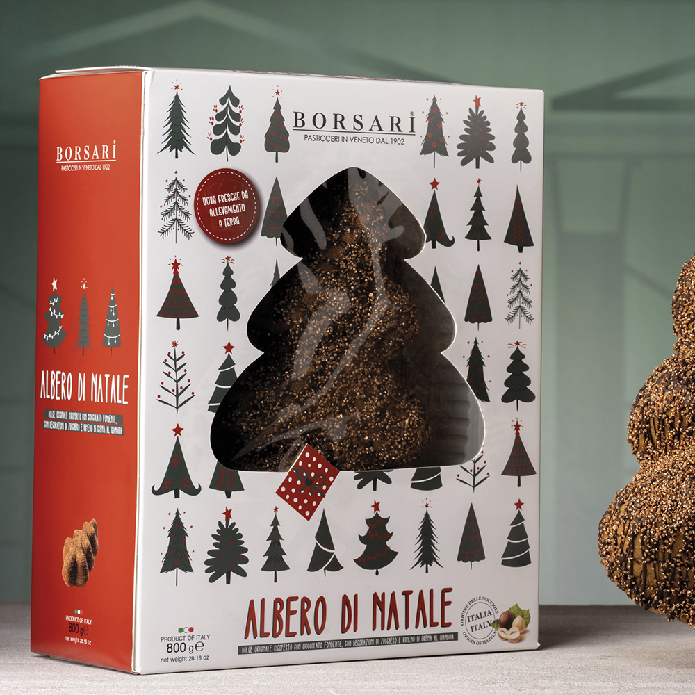 Albero di Natale Ricoperto di Cioccolato - Gr.800