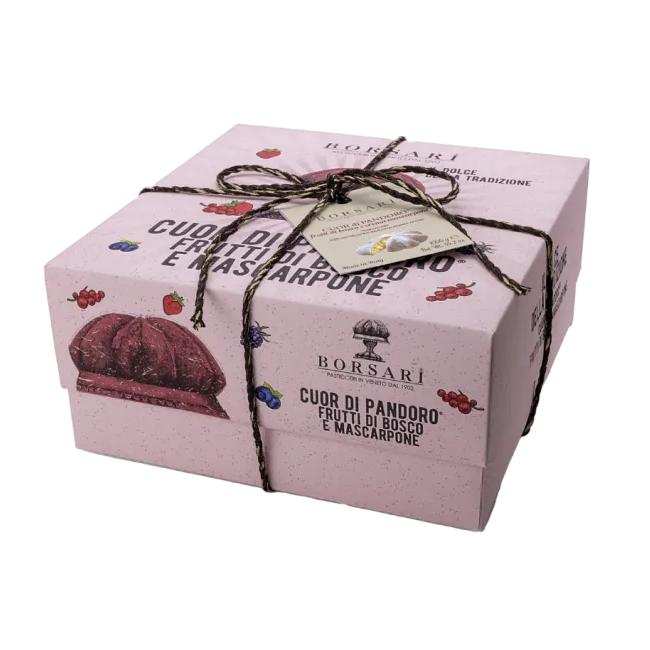 Borsari I Rustici - Cuor di Pandoro Mascarpone e Frutti di Bosco - Kg. 1  - Dolcar S.A.S.