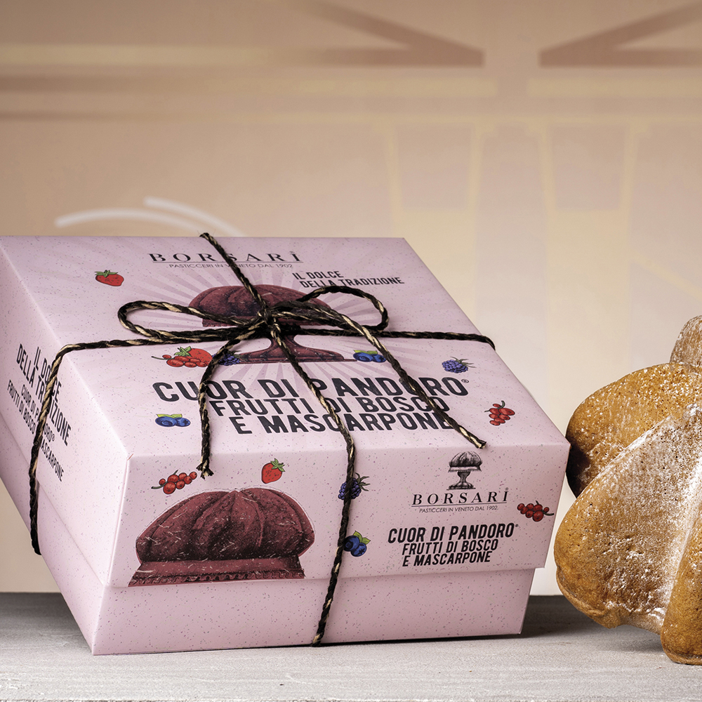 I Rustici - Cuor di Pandoro Mascarpone e Frutti di Bosco - Kg. 1