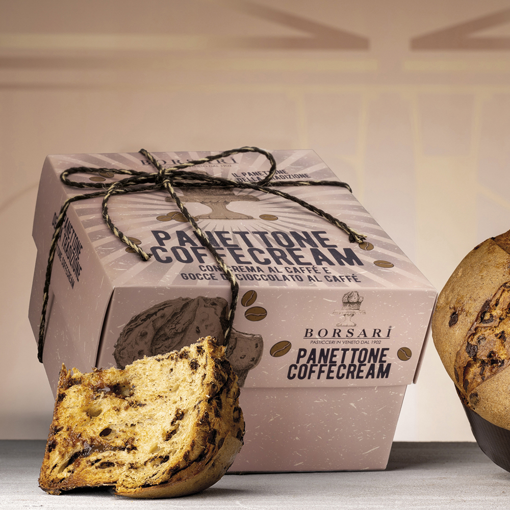 I Rustici - Panettone Coffee Cream in Scatola - Kg. 1,1 - Pz. 6