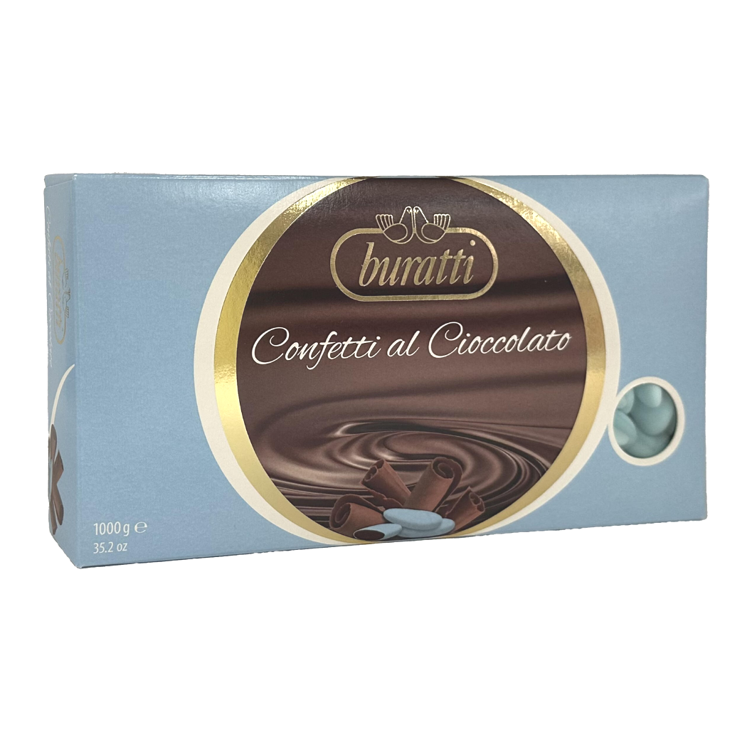 Confetti al Cioccolato Extra Fondente - Azzurro - Kg. 1