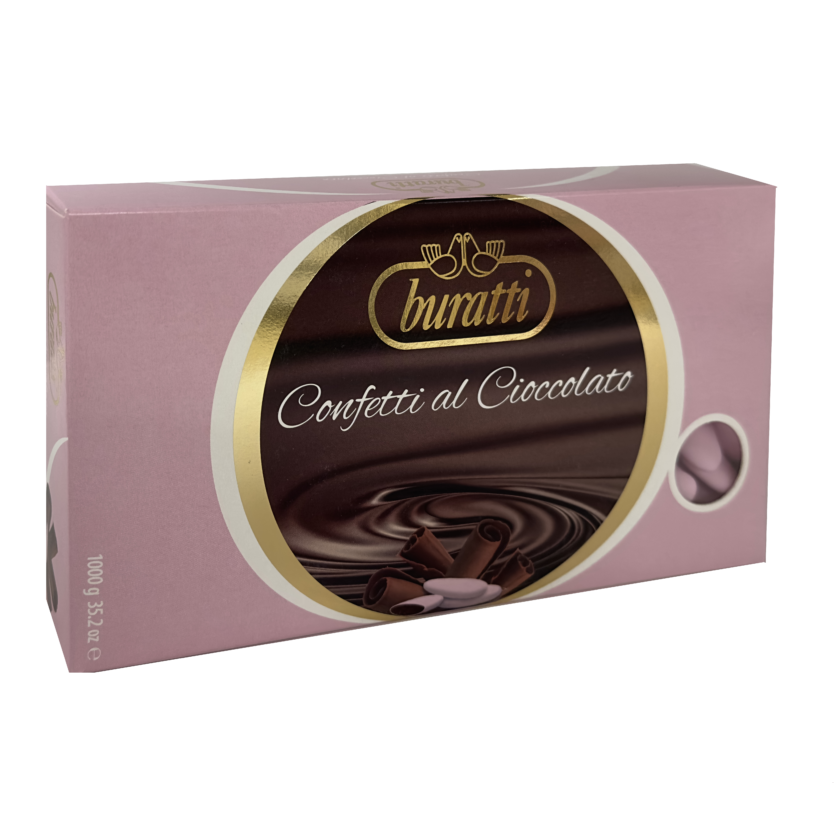 Cuori al Cioccolato Extra Fondente - Rosa - Kg. 1