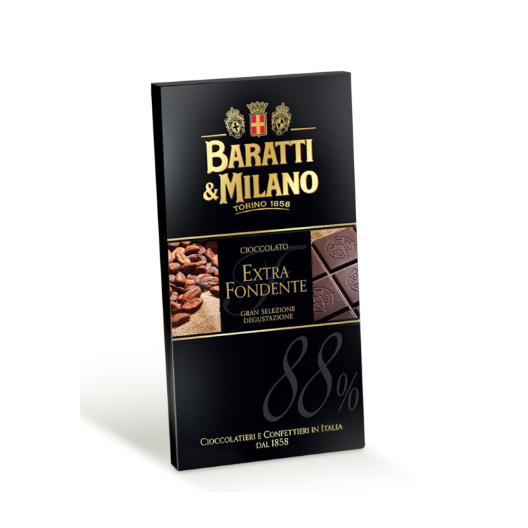 Baratti & Milano Tavoletta Extra Fondente 88% - Gr. 80  - Casa del Biscotto