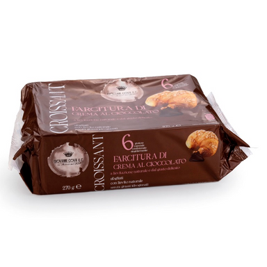 Giovanni Cova & C. N. 6 Croissant al Cioccolato in Multipack - Gr. 270  - Casa del Biscotto
