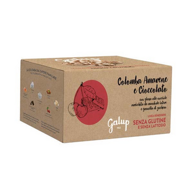 Galup Colomba Amarena e Cioccolato  - Senza Glutine - Gr. 400  - Casa del Biscotto