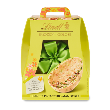 Lindt Uovo Emozioni Golose - Bianco Pistacchio Mandorle - Gr. 400  - Dolcar S.A.S.