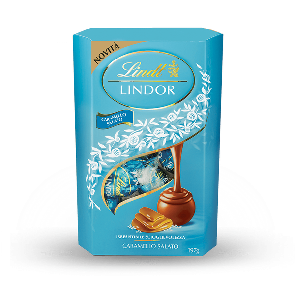 Lindt Lindor Cornet Caramello Salato - Gr. 200  - Dolcar S.A.S.