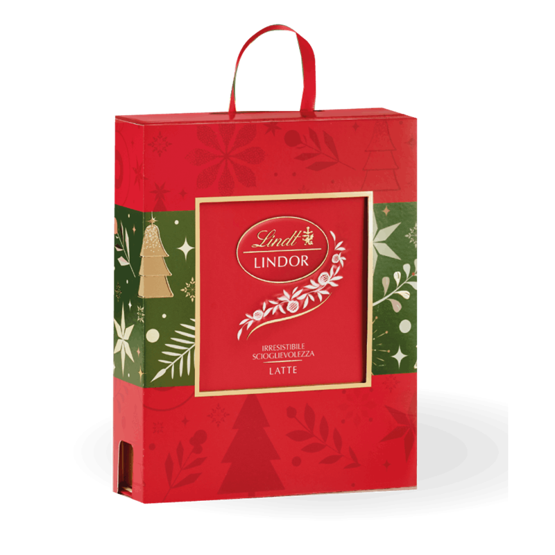 Lindt Scatola Regalo Natale Lindor Latte - Gr. 250  - Dolcar S.A.S.