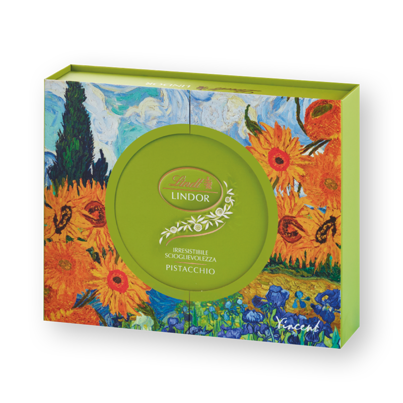 Collezione Arte Van Gogh - Scatola Boules Lindor Pistacchio - Gr. 200