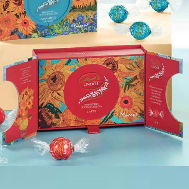 Collezione Arte Van Gogh - Scatola Boules Lindor Latte - Gr. 125