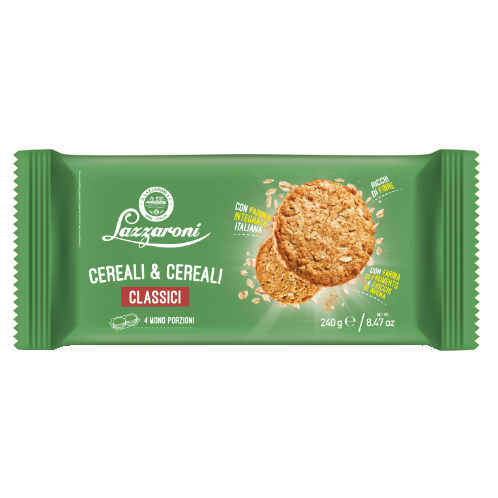 Biscotti Cereali & Cereali Classici - 4 Monoporzioni - Gr. 240