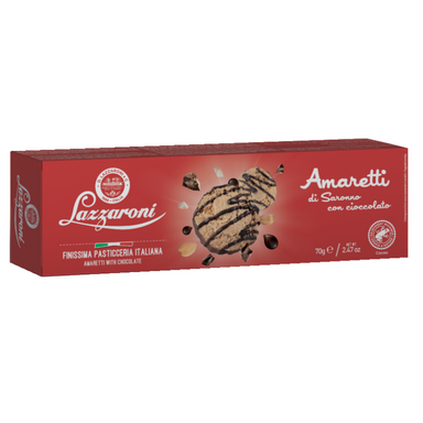 Lazzaroni Amaretti al Cioccolato - Gr. 70  - Casa del Biscotto