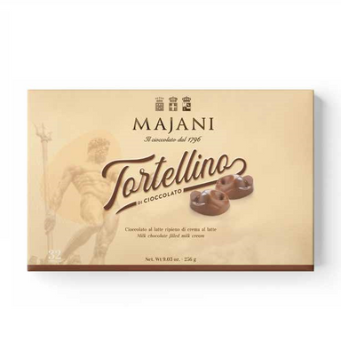 Majani Tortellini di Cioccolato al Latte - Scatola Regalo - Gr. 256  - Casa del Biscotto