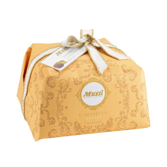 Muzzi Panettone Imbevuto nel Vino Moscato - Kg. 1  - Dolcar S.A.S.