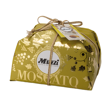 Muzzi Panettone Imbevuto nel Vino Moscato D'Asti DOCG Pico Maccario - Kg. 1  - Dolcar S.A.S.
