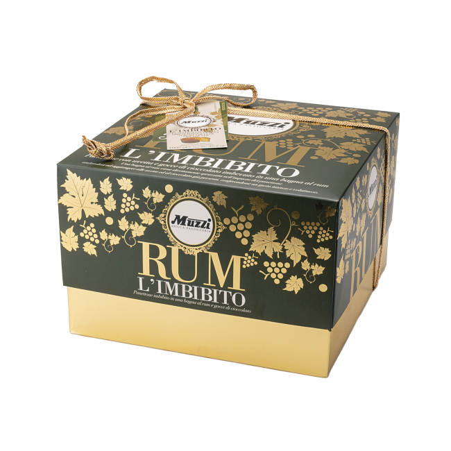Muzzi Panettone al Rum con Gocce di Cioccolato - Kg. 1  - Dolcar S.A.S.