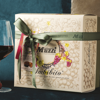 Muzzi Panettone Imbibito con Vino Amarone - Kg. 1  - Casa del Biscotto