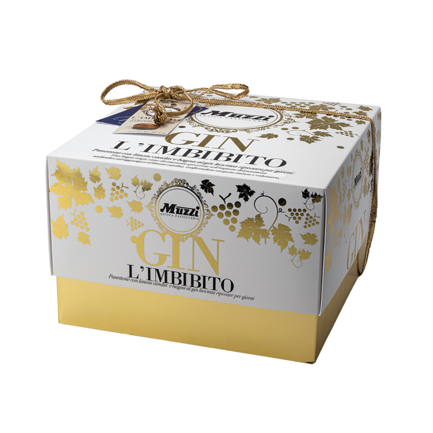 Muzzi Panettone al Limone Imbibito con Gin - Kg. 1  - Dolcar S.A.S.