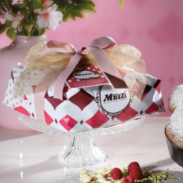 Muzzi Colomba Lampone Pistacchio  e Cioccolato Bianco - Gr. 750  - Dolcar S.A.S.