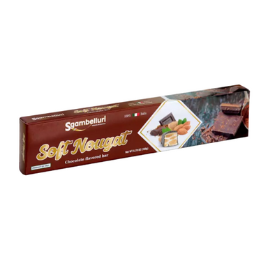 Sgambelluri Torrone Morbido in Astuccio - Cioccolato - Gr. 150  - Casa del Biscotto