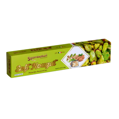 Sgambelluri Torrone Morbido  in Astuccio - Pistacchio- Gr. 150  - Casa del Biscotto